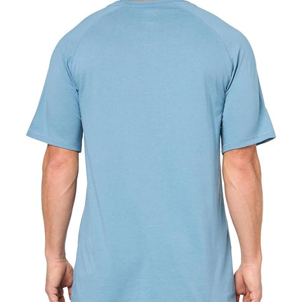 Camiseta de manga corta con bolsillo y refrigeración para hombre Dickies, azul polvoriento, pequeña