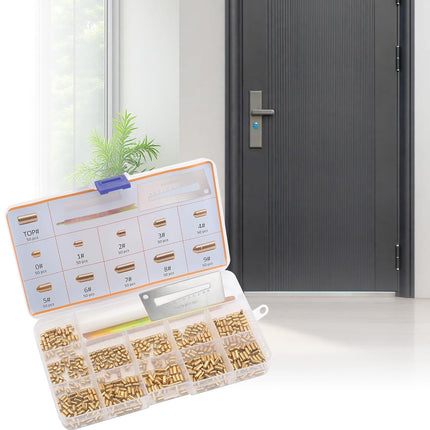 SC1 SC4 Keyway Rekey Kit Compatible with Schlage Rekey Kit – DIY Lock Rekeying Set for Home Security and Door Locks with Bottom Pins (0-9, 50 Each)