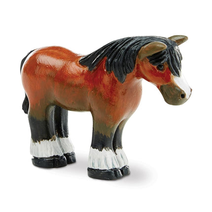 Melissa & Doug Decorate-Your-Own Horse Figurines Craft Kit (Includes 2 Resin Horses, 6 Pots of Paint, Paintbrush)