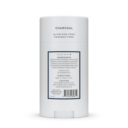 Native Deodorant - Natural Deodorant - Vegan, Gluten Free, Cruelty Free - Free of Aluminium, Parabens & Sulphates - Born in the USA - Charcoal