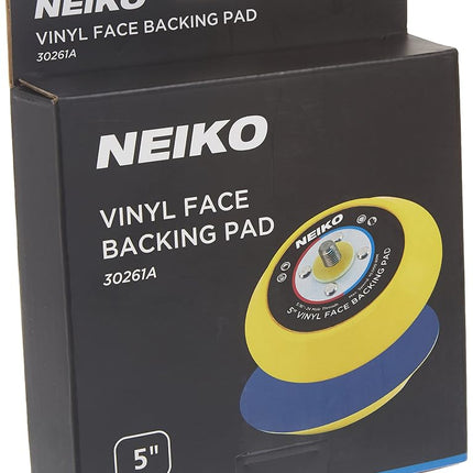 NEIKO 30261A 5” Sanding Pad with Vinyl PSA Backing, 5/16” Arbor with 24 Thread Mounts, 10,000 RPM, Sanding Pads are Ideal for Orbital and Dual Action Sander