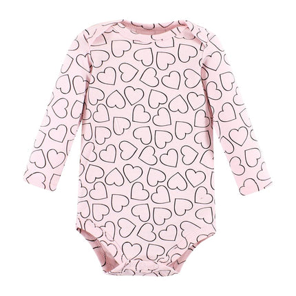 Hudson Baby Grenouillères en coton à manches longues unisexe pour bébé, Girl Daddy, 3-6 mois