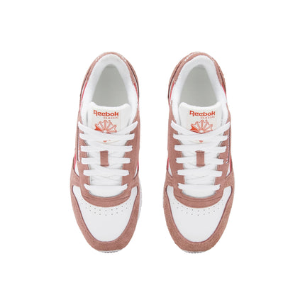 Reebok CLASSIC LEATHER, Women Shoes, White/Scorched Earth/Hoop Red, 8 UK
