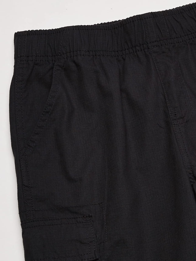 The Children's Place Pantalones cortos cargo de niño, negros lavados, talla 8