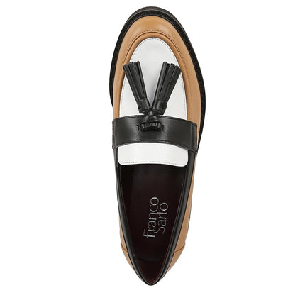 Franco Sarto Women's Urban Loafer, Brown Colorblock Multi, 8 Wide