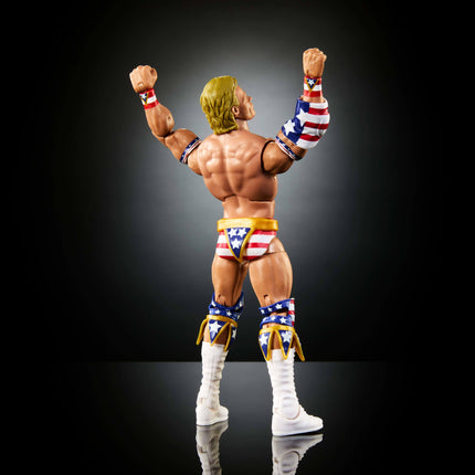 Figura de acción de Mattel WWE Elite Collection, coleccionable Lex Luger de SummerSlam con accesorio y piezas de figura de árbitro armable