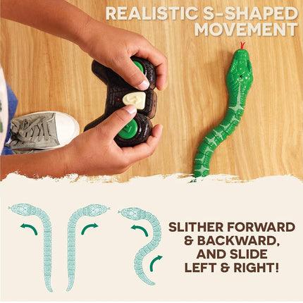 Terra by Battat Remote Control Snake, Emerald Tree Boa, Green, Animals