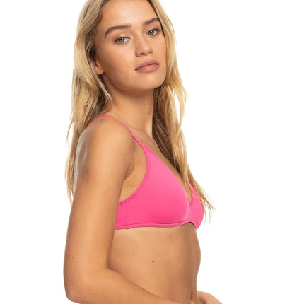 Roxy Women's Beach Classics Athletic Bikini Top, Shocking Pink 232, X-Large