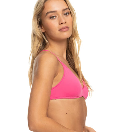 Roxy Women's Beach Classics Athletic Bikini Top, Shocking Pink 232, X-Large