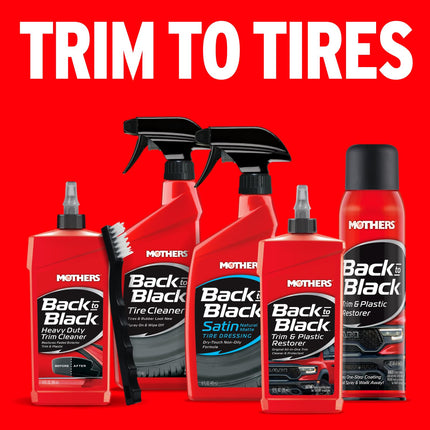 Mothers 06110 Back-to-Black Trim & Plastic Restorer - 10 oz.
