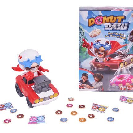Goliath Donut Dash Game - Donut Matching Game with Realistic Racecar - 2-4 Players, Ages 4 and Up