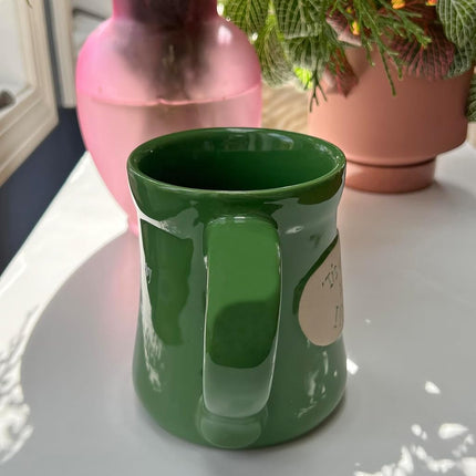 Abbey Gift Tis a Blessing to Be Irish Pottery Mug Green 16 oz