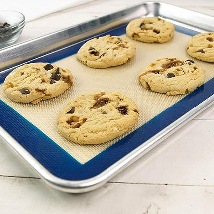 USA Pan 1040JR-BB-2-1 Bare Aluminum Jelly Roll Pan, 14.25x9.5, Metal