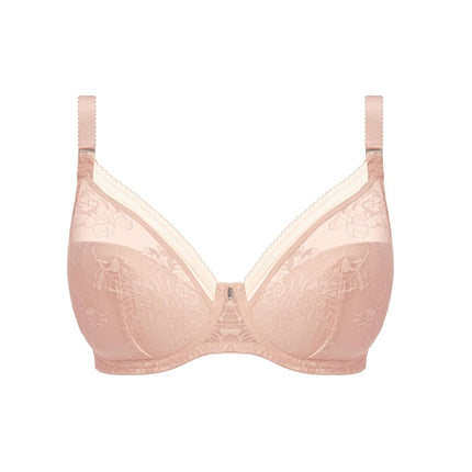 Fantasie Women's Fusion Lace Underwire Padded Plunge Bra, Blush, 32F