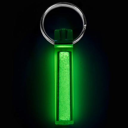 Gear Aid Ni Glo, 2” Glowing Keychain for Camping, Scuba and Night Fishing, Clear, 2-pk