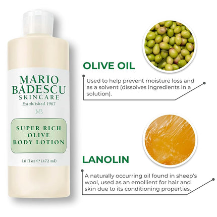 Mario Badescu Super Rich Olive Body Lotion, 6 oz.