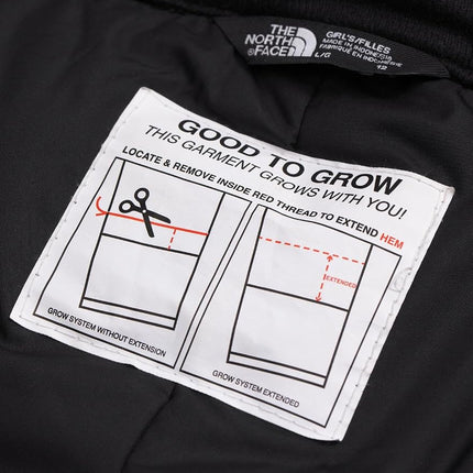 Pantalones de esquí con aislamiento para niña The North Face Freedom | Pantalones de nieve impermeables para esquí y snowboard, polainas en los tobillos, cintura ajustable, negro TNF, talla XXG