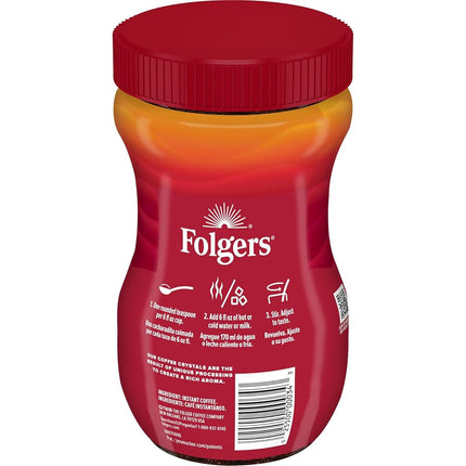 Folgers Classic Roast Instant Coffee, 237 ml