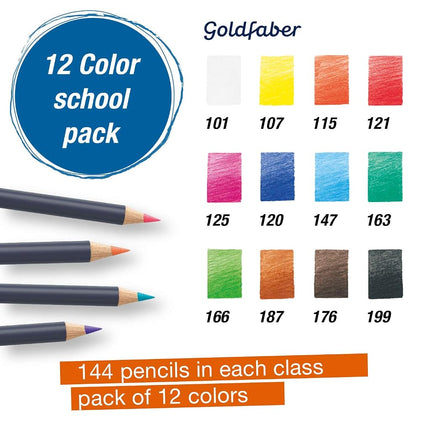 Lápices de colores Faber-Castell Creative Studio Goldfaber - Estuche de 36