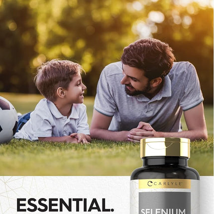 Selenium 200mcg | 270 Tablets | Vegetarian, Non-GMO & Gluten Free Supplement | by Carlyle