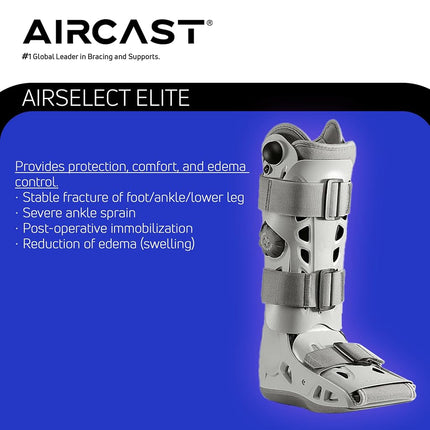 Attelle/botte de marche Aircast AirSelect Elite, Grande