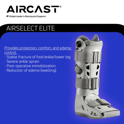 AIRCAST AirSelect Elite Walker Brace/Walking Boot, X-Large