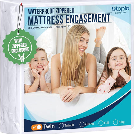 Utopia Bedding Zippered Mattress Encasement Twin -
