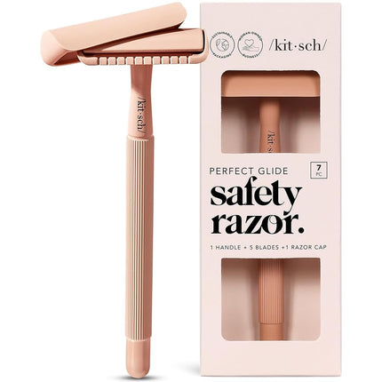 Kitsch Perfect Glide Safety Razor - Metal Handle &