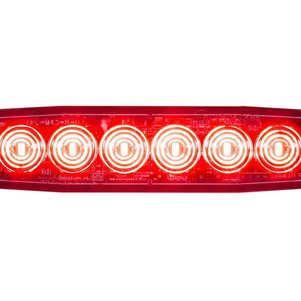 Buyers Products 8892203, 5 Inch LED Strobe Light, 6 LEDs, 23 Flash Patterns, Aluminum Housing, Warning Lights for Utility Vehicles, Red