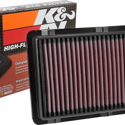 K&N Engine Air Filter: High Performance, Premium, Washable, Replacement Filter: Compatible with 2015-2019 HYUNDAI/KIA (Santa Fe IV, Sorento III), 33-3064