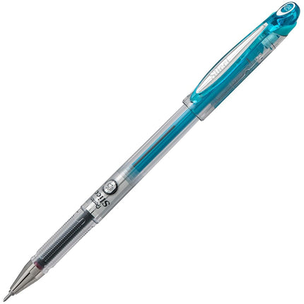 Pentel Arts Slicci 0.25 mm Extra Fine Gel Pen, Baby Blue Ink, Box of 12 (BG202-S2)