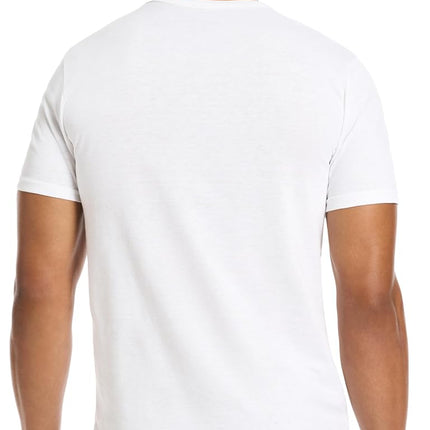 PUMA Men's 4 Pack Cotton Crewneck Short Sleeve T-Shirt, White, Medium