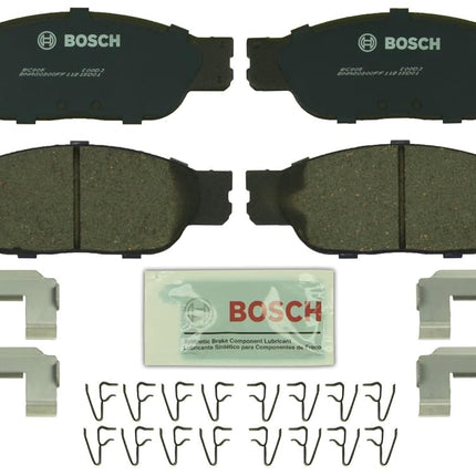 BOSCH BC805 QuietCast Premium Ceramic Disc Brake Pad Set - Compatible with Select Ford Thunderbird; Jaguar S-Type; Lincoln LS; FRONT