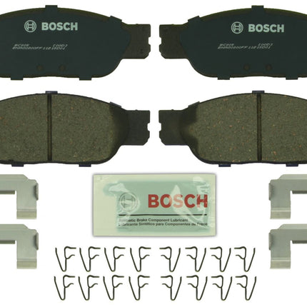 BOSCH BC805 QuietCast Premium Ceramic Disc Brake Pad Set - Compatible with Select Ford Thunderbird; Jaguar S-Type; Lincoln LS; FRONT