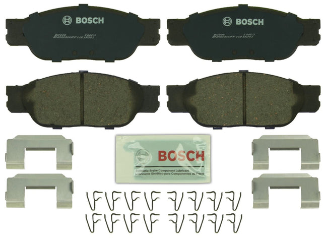 BOSCH BC805 QuietCast Premium Ceramic Disc Brake Pad Set - Compatible with Select Ford Thunderbird; Jaguar S-Type; Lincoln LS; FRONT