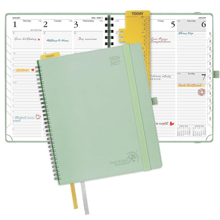 POPRUN Planner 2026-2027 (Large - 8.5'' x 10.5'') 