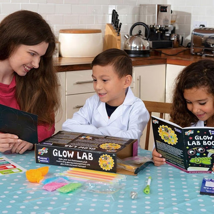 Galt America Kit de ciencia que brilla en la oscuridad - Laboratorio luminoso para niños de 6 a 12 años