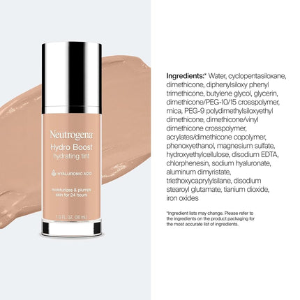 Neutrogena Hydro Boost Hydrating Tint, 1.0 Fl. Oz. 40 / Nude