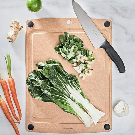 Epicurean All-in-One Series Cutting Board, 37 x 28.5 x 0.6cm - Natural