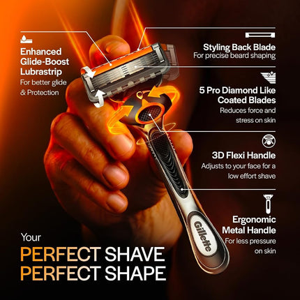 Gillette Fusion ProGlide Manual Men's Razor Blade Refills, 8 Count, Mens Razors/Blades