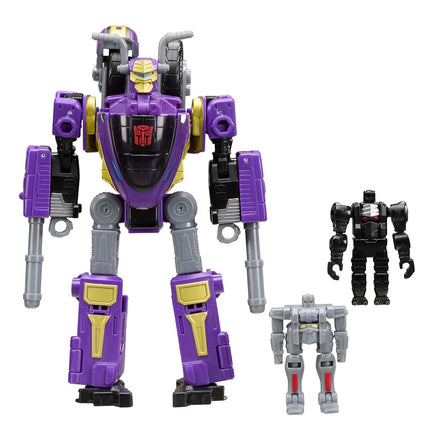 Transformers Age of the Primes Sideways, Voyager Class 5.75-Inch Converting Action Figure with 2 Mini-Con Figures, Robot Toys for Ages 8+
