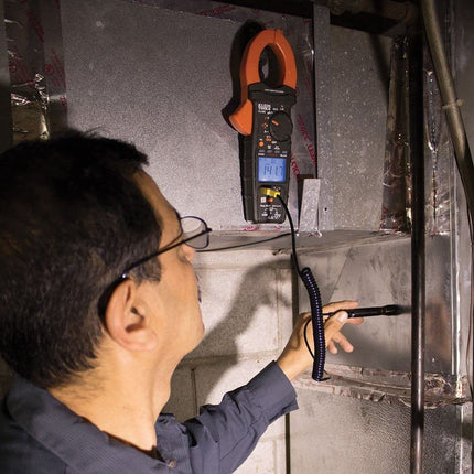 K-Type Thermometer Temperature Probe for HVAC Applications with Coiled 1.5 m Lead Klein Tools 69144