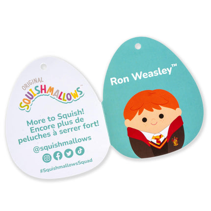 Squishmallows Original Harry Potter 10-Inch Ron Weasley Plush - Medium-Sized Ultrasoft Official Jazwares Plush