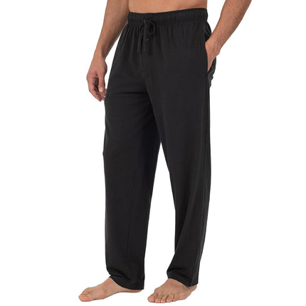 Fruit of the Loom Men's Extended Sizes Jersey Knit Sleep Pajama Lounge Pant (1 & 2 Packs) Bottom, Black/Navy (2-Pack), XXL (Pack of 2)