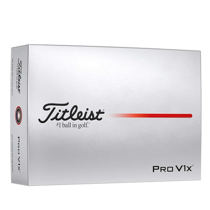 Titleist Pro V1x Golf Ball, Pack of 12, White (Std Play Number #1-4)