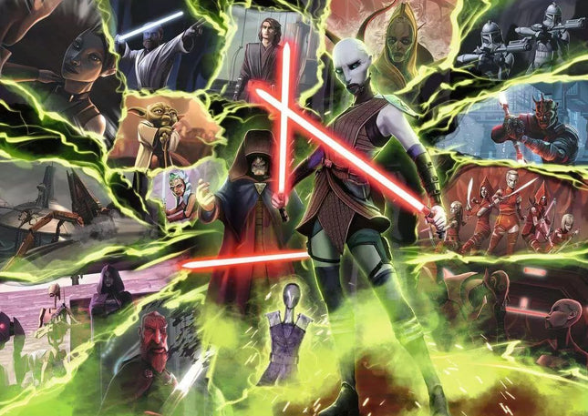 Ravensburger Star Wars Villainous: Asajj Ventress and Figurine 1000 Piece Jigsaw Puzzle for Adults - 12001122 - Handcrafted Tooling, Made in Germany, Every Piece Fits Together Perfectly