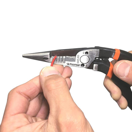 Fujiya 330E-200 Mechanic Pliers, Ergo Grip, 7.9 inches (200 mm)