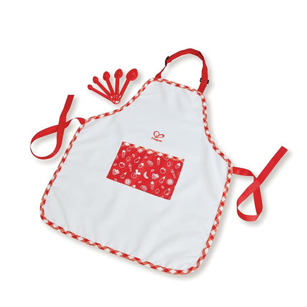 Hape E3162 Chef Pack Dress Up Play Set with Cooking Accessories for Kids, Ages 3+, Red and White