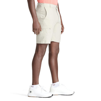 Izod Men's Golf Swingflex Cargo Short, Red Khaki, 29