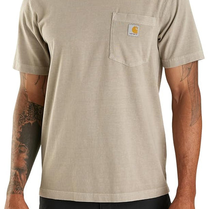Carhartt Men's Irvine Relaxed Garment Dyed T-Shirt, Greige, XL Tall